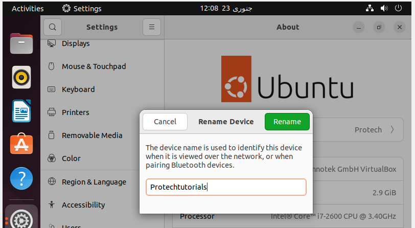 Change hostname